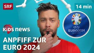 SRF Kids News: EM 2024 – letzte Vorbereitungen vor dem Fussballturnier | Kindervideos