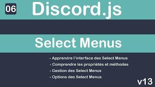 [#06] Select Menus | Discord.js v13