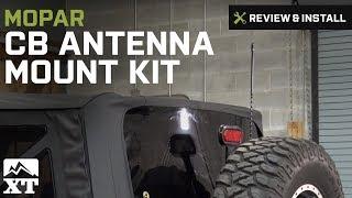 Jeep Wrangler Mopar CB Antenna Mount Kit w/ Jeep Logo Antenna (2007-2017 JK) Review & Install