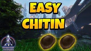 Easiest Way to Farm Chitin in ARK Ascended - Extinction Map