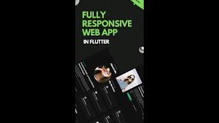 Fully Responsive Flutter Web App #shorts #flutter