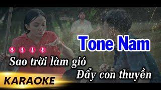 Karaoke Sao Trời Làm Gió - Nal | Tone Nam Nhạc Sống