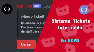 ¡¡SISTEMA TICKETS CON BOTONES INTERMEDIO EN BOT DESINGER FOR DISCORD!! ️