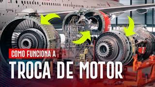 Como trocar o MOTOR DE UM AVIÃO | EP. 1283