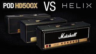 LINE6 HD500 VS HELIX. 3 Marshall Amps Compared. JTM45, Plexi & JCM800.