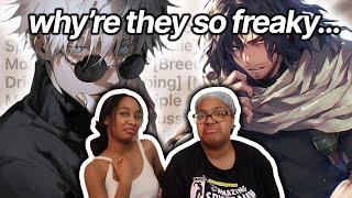 reacting to CRINGE/FREAKY anime audios ┃BF ASMR