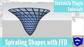 Creating Spiraling Shapes in SketchUp with FFD - SketchUp Plugin Tutorials