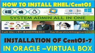 CentOS Installation in  Oracle Virtual Box By Harihar Mishra