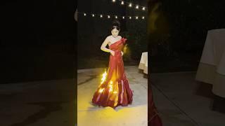 Making Katniss’s Fire Dress!  featuring my parents lighting me on fire