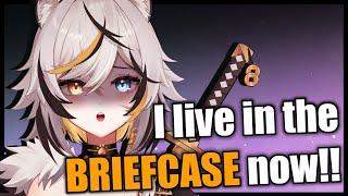 Erika Lives in the Briefcase Now!