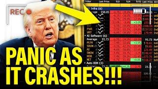 Trump PANICS on Monday AM as he CAN’T STOP his CRASH