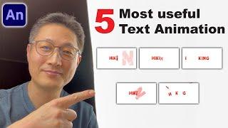 Five most useful text animation skills in Adobe Animate.