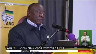 GNU | ANC NEC leans towards a government of national unity