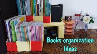 How to organize school books in small space I Desk Top Organizer I DIYBook Organizer I Our Sweet Mom