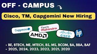 Capgemini OFF Campus Drive | 2025 batch hiring off campus | Direct Test Hiring 2024 | hire me plz