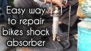 PAANO MAGREPAIR NG SHOCK ABSORBER NG MOTORSIKLO|#Howtorepairbikesshockabsorber DIM