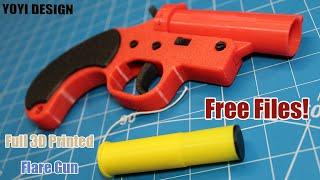 Full 3D Printed  Flare Gun For | Celebrate Parties | Self-defend | Killing Bugs