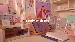 3 HOURS STUDY WITH ME // pomodoro 50/10 // relaxing piano music for study // jawonee