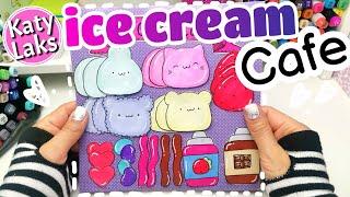 ICE CREAM Shop Paper Crafts/ Paper Kitchen TUTORIAL/@KatyLaks