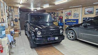 Mercedes-Benz G w463. Установка лазерных BI-LED Zorkiy Russian Falcon взамен штатного биксенона.