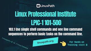 LPIC-1 101-500 Full Course - 103.1 Use single shell commands to perform tasks on the command line.