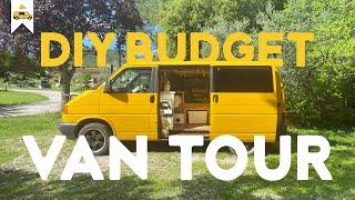 DIY Budget Van Tour | VW T4 Build for FULLTIME Living!