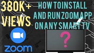 How to install and run the zoom app on any smart tv in a simple way#zoom#fightcorona