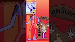 Scary Scanner: Jax and Pomni (The Amazing Digital Circus Animation) #shorts #animation #memes