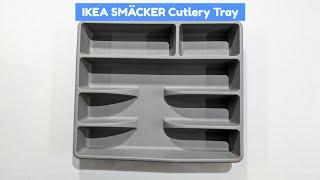 Ikea SMACKER Cutlery Tray Grey#indiaunboxed