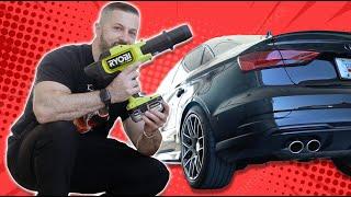 My Audi S3 vs Ryobi One+ HP 18v blower  (review)