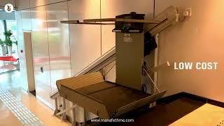 Inclined Platform lift for residential or commercial applications