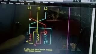 How to REVERSE the rotation of 3 phase, 6 lead or 12 lead motor in WYE-DELTA connection.