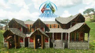 How to Build a Large House with Dino Pen in ARK Survival Ascended