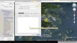 An image from Google Photo to a Google Earth placemark