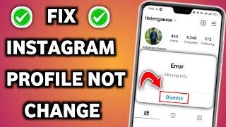 instagram profile missing info error problem | instagram missing info error | instagram missing info