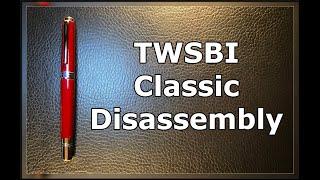 TWSBI Classic Fountain Pen Piston Disassembly Cleaning Inking and Reassembly