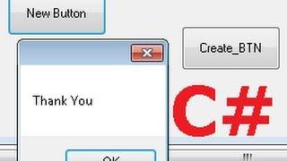 C# Tutorial 59:Creating a Windows Forms Control Like button + event while the Program is running