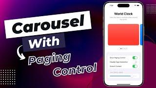 SwiftUI Animated Carousel Slider With Paging Control - iOS 17 - Xcode 15