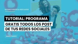 Programar todos los post de redes sociales gratis ► Cómo programar posteos en redes sociales gratis