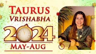  2024 May - Aug Taurus (Vrishabha) Horoscope | वृषभ राशि मई - अगस्त 2024 राशिफल | Tarot Reading