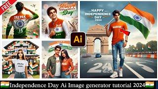 Independence Ai Image creator tutorial|| 15 August 3D photo editing using bing Ai #bingai