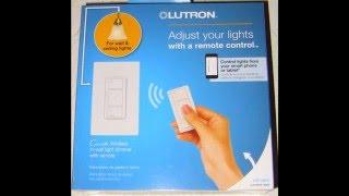 Lutron P-PKG1W-WH Caseta Wireless In-Wall Dimmer with Pico Remote