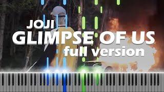 Joji - Glimpse of Us piano cover (full version)