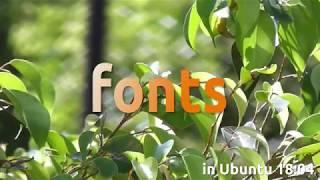 How to add fonts in Ubuntu 18.04