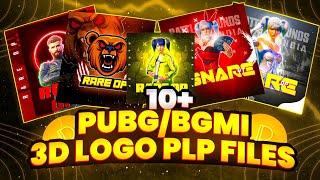 🟡PART 9  10+ PUBG/BGMI 3D LOGO PLP PACK ⭐Top 10 bgmi plp file