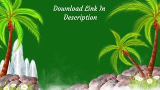 Beautiful Palm Tree Garden Green Screen Video Effects / Green Screen Animation / Tree Green Screen