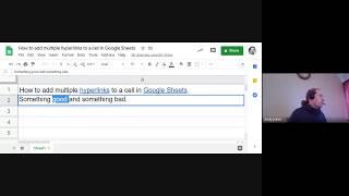 You can now Add Multiple Hyperlinks to One Cell in Google Sheets