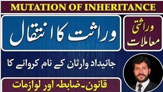 Procedure of wirasat | Transfer of property through inheritance | wirasat ka inteqal kaise  karwaye