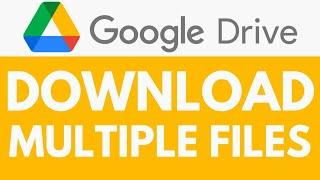 How To Download Multiple Files in Google Drive | Bulk Download Files | Google Drive Tutorial