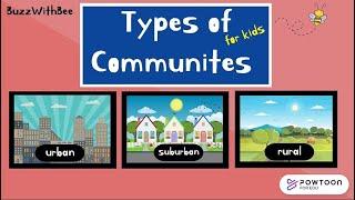 Types of Communities for Kids | Urban, Suburban and Rural Communities | Social Studies for Kids